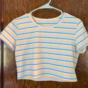 Pastel striped tee
